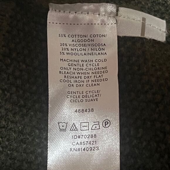 LOFT Ann Taylor Olive Green Ribbed Pocket Open Cardigan Extra Small EUC - Picture 7 of 7